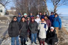 The POLARIS team visited an ecological monitoring site in Bristol Bay in February 2020